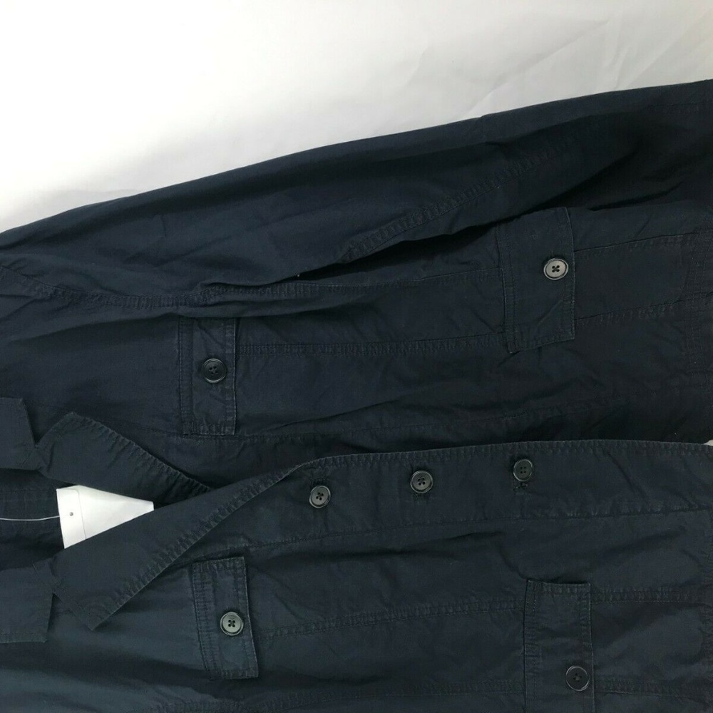 Talbots Dark Blue Button Front Softshell Jacket - Picture 2 of 7